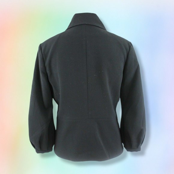 CAbi Jacket 4 Women's Abbott Blazer Black Gold Buttons Career Office #3027 - Picture 2 of 8